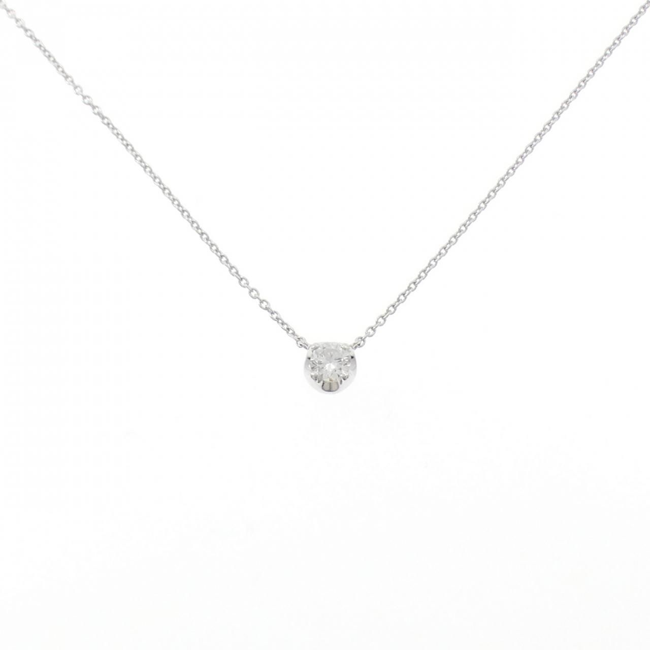 K 18 WG ダイヤモンド ネックレス 0.23 CT