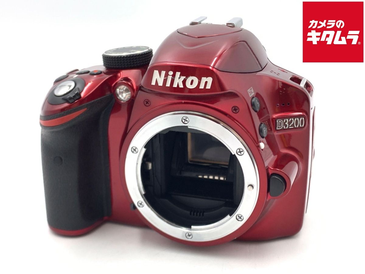 中古】 【並品】 ニコン D3200 ボディ レッド - メルカリ