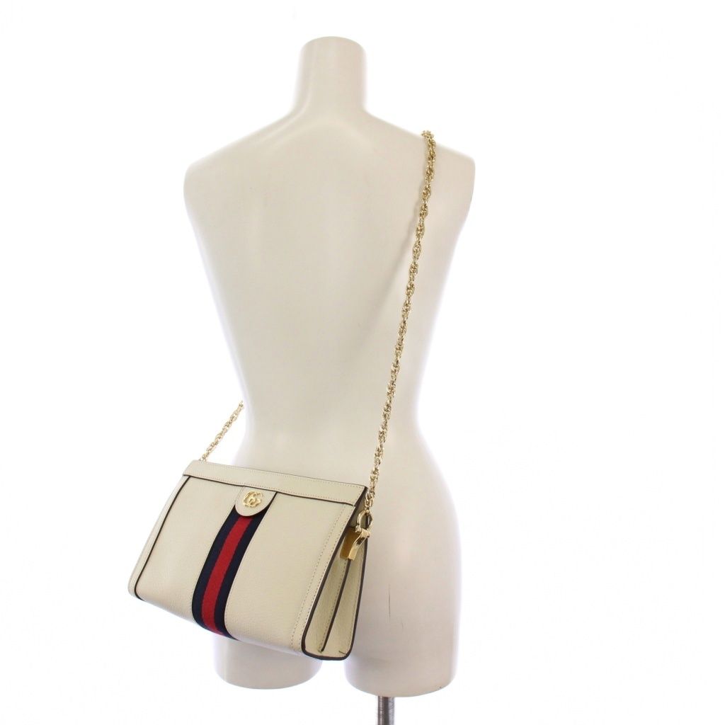 【中古】グッチ GUCCI OPHIDIA ショルダーバッグ クラッチバッグ チェーン ホワイト 719883 /KH ■OH レディース グッチ GUCCI OPHIDIA ショルダーバッグ クラッチバッグ チェーン