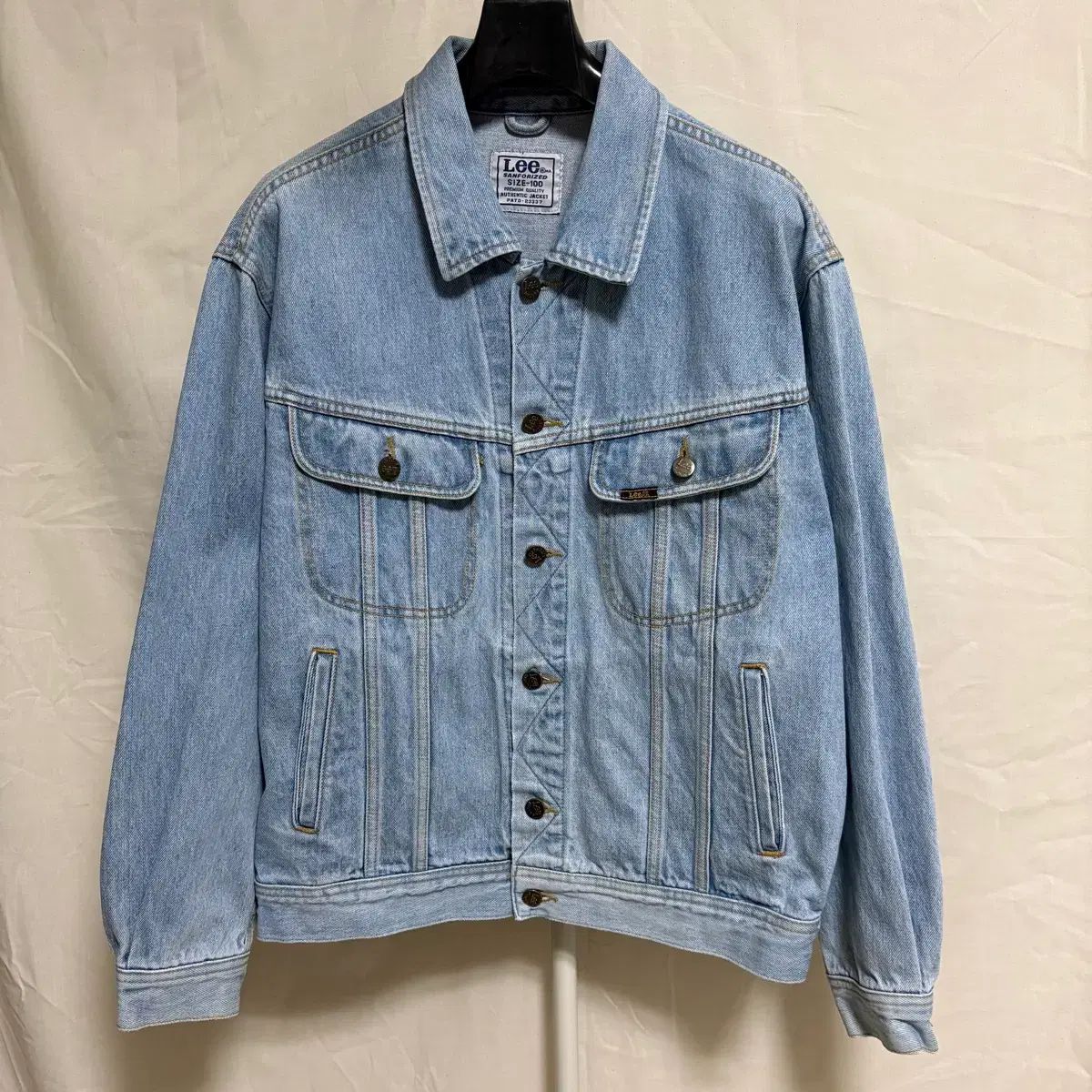 LEE RIDERS 101 J ベース デニム トラッカージャケット | ライトブルー 100