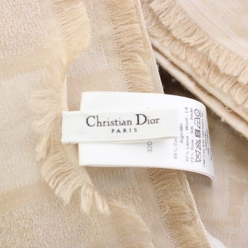 クリスチャンディオール Christian Dior マフラー フリンジ ロゴ