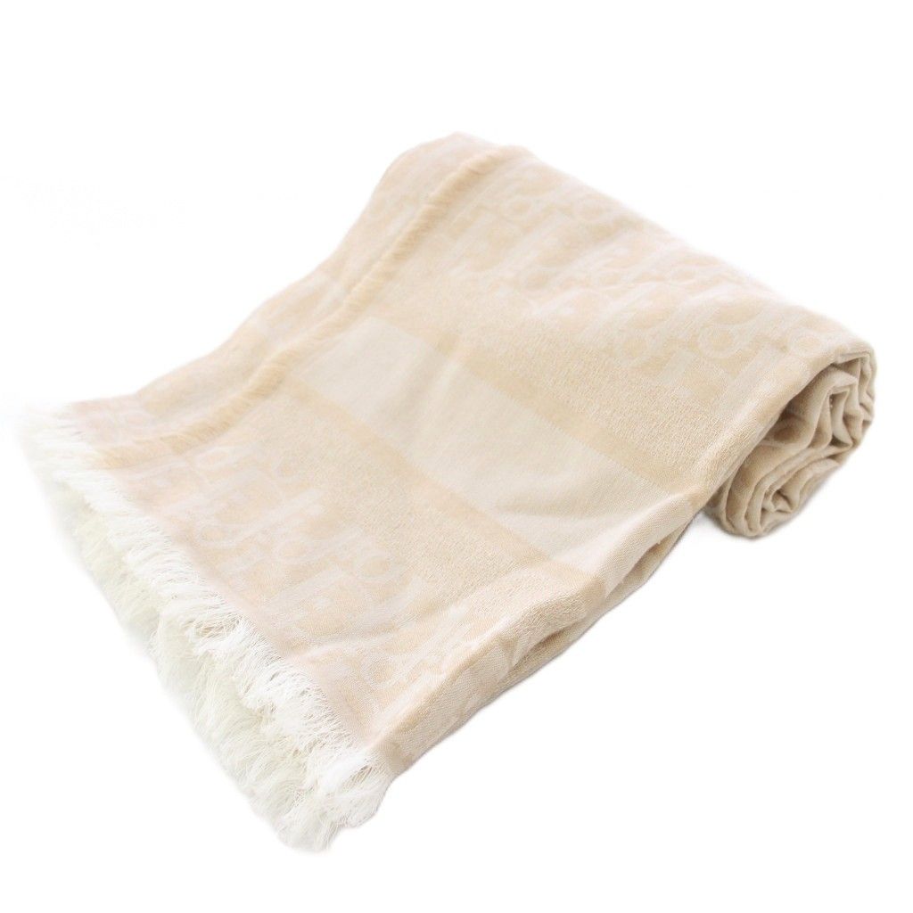 クリスチャンディオール Christian Dior マフラー フリンジ ロゴ