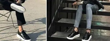 オーバーソール 黒白|白