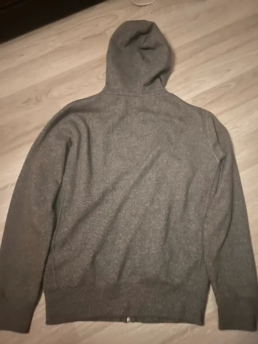 チャコール フードジップアップ