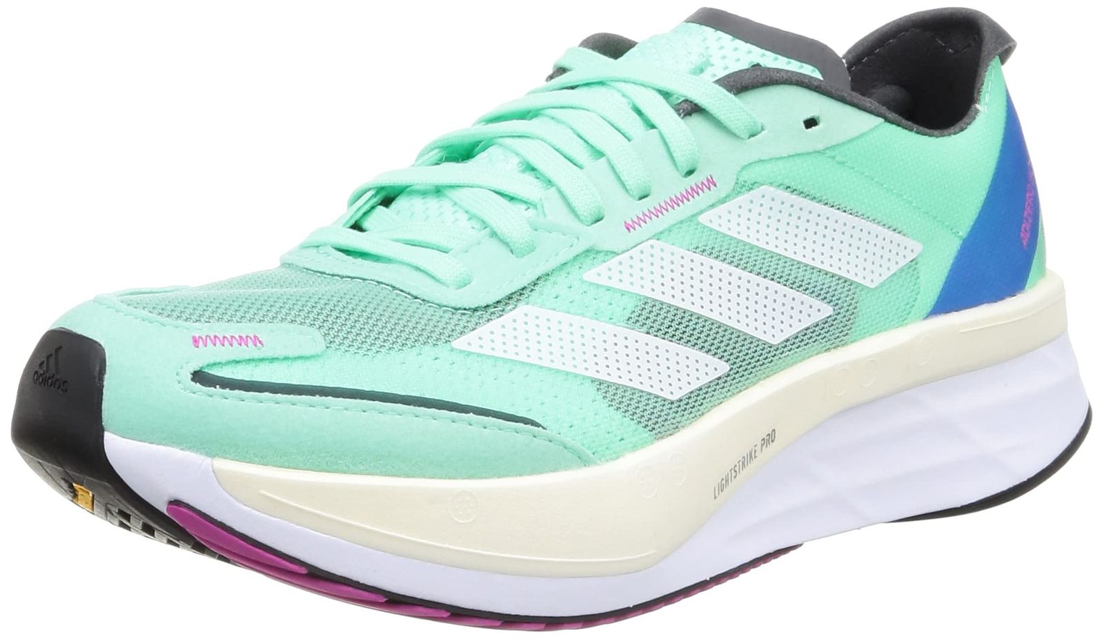 アディダス ランニングシューズ アディゼロ ボストン 11 LWE 89 メンズ パルスミント|フットウェアホワイト|クリスタルホワイト GV 9064 25.5 cm