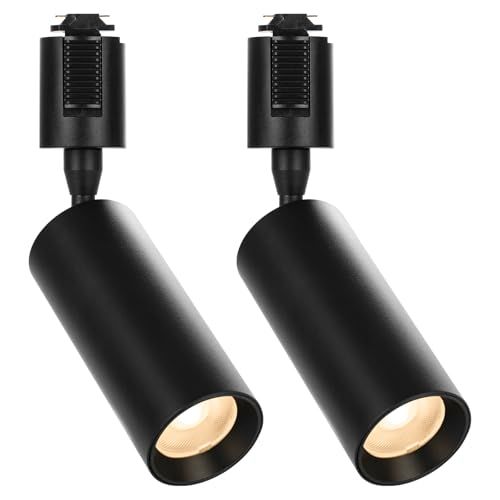 ライティングレール用スポットライト 一体型 LED内蔵式 ledスポットライト 間接照明 40 W形相当 消費電力4.6 W 450 lm 電球色 3000 K ダクトレール用照明器具 レールライト COB 高演色Ra 92 角度調節 取 845874 fd