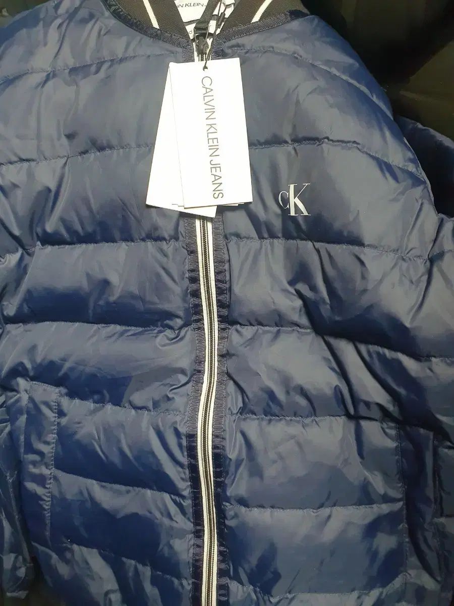 Calvin Klein ジーン ブルー 軽量 ダウン アウターs