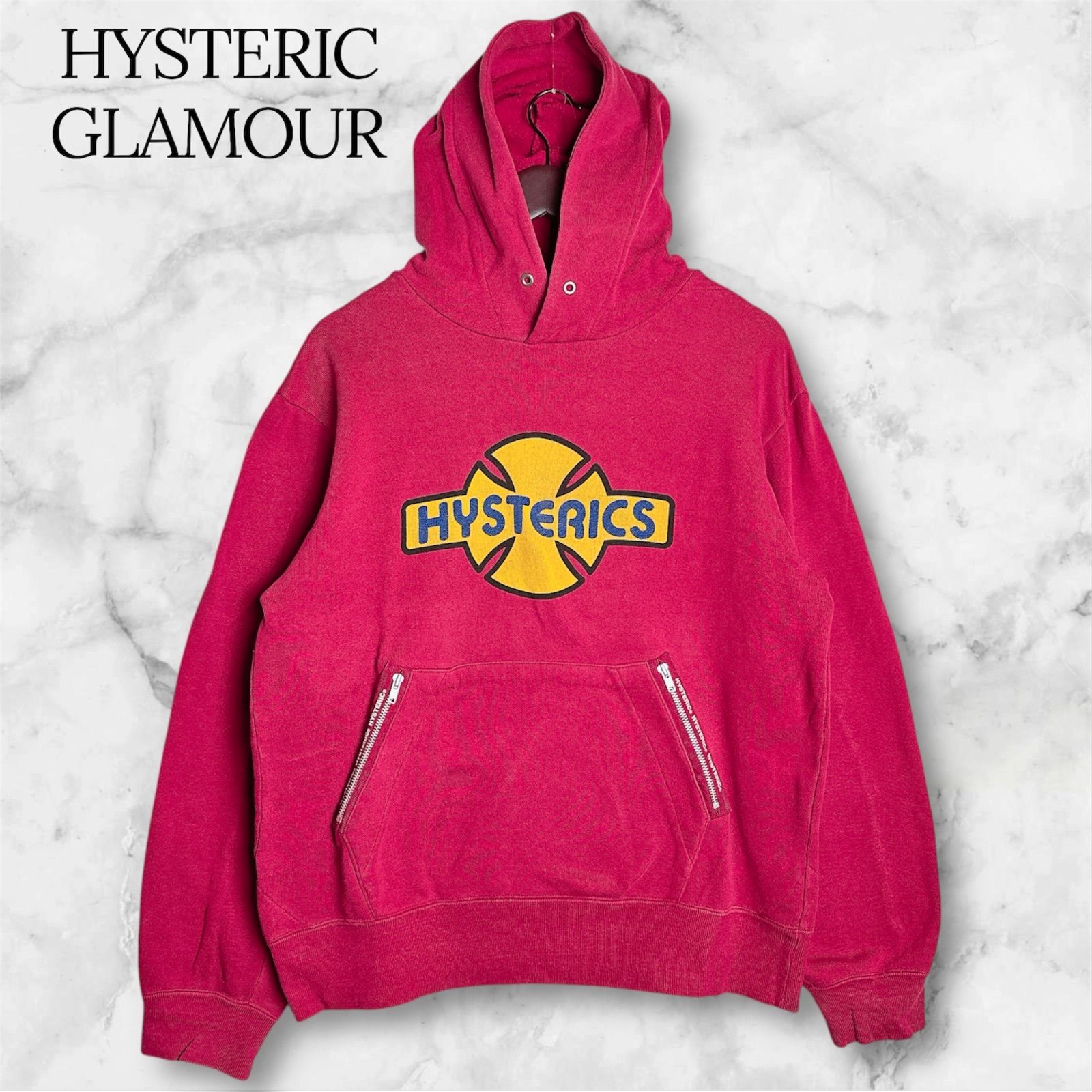 ヒステリックグラマー 古着ヴィンテージ パーカー 90s イエロー系 y2k