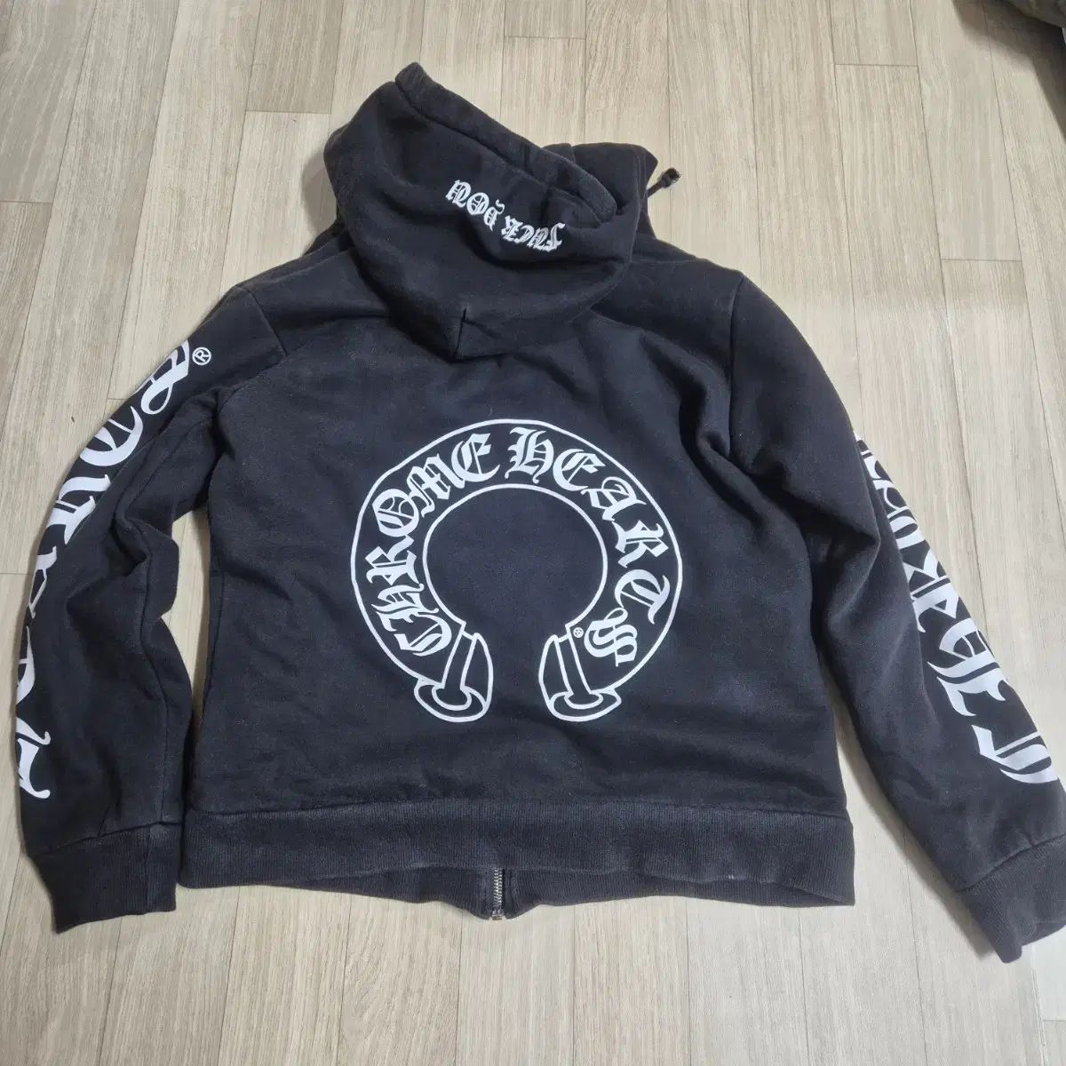 ヴィンテージ ブラック フードジップアップ