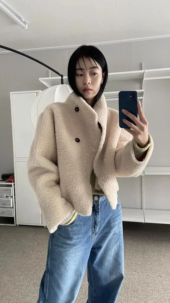 our cabinet リバーシブル ムートン