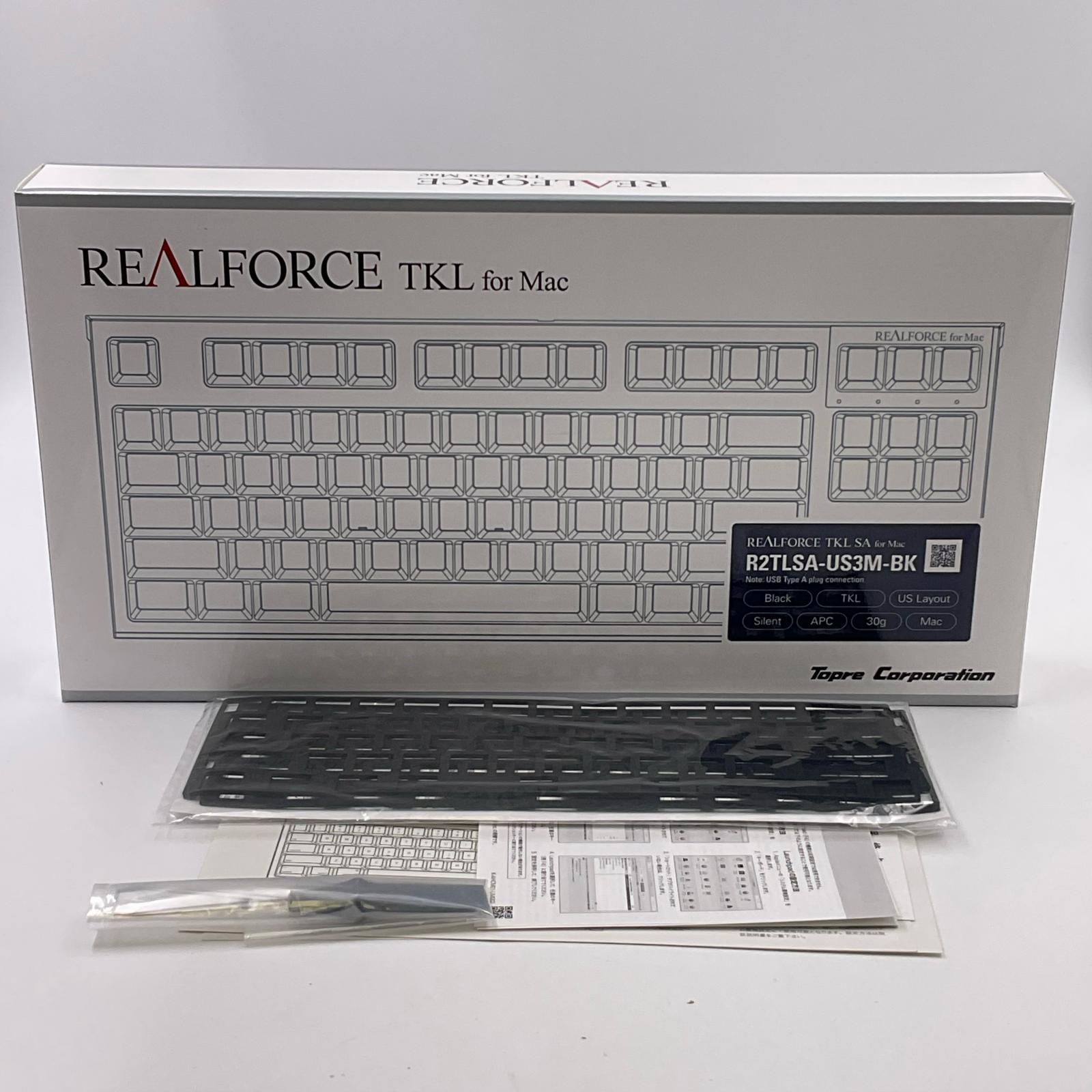 全額返金保証】【最速発送】東プレ REALFORCE TKL for Mac R2TLSA-US3M