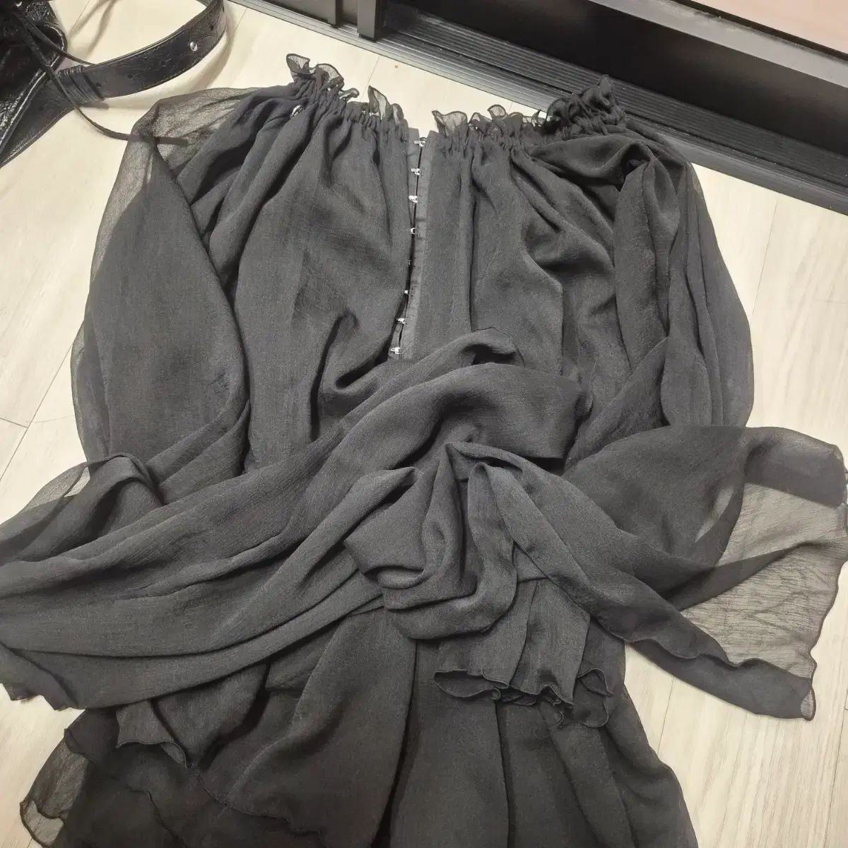 PAIN OR PLEASURE ペインオアプレジャー ブラック エンジェル フックドレス