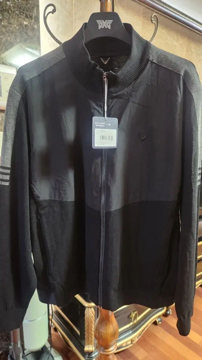 Callaway キャロウェイ ブラック ニット ジップアップ ジャケット110