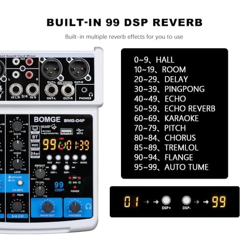 4チャンネルdjオーディオサウンドミキサー