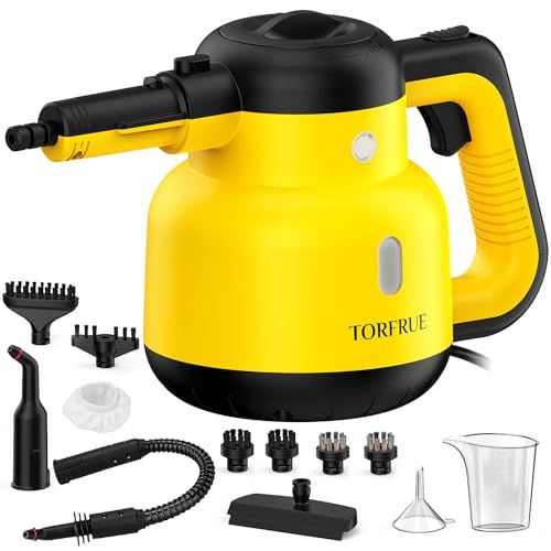 スチームクリーナー スチーム洗浄機連続スチームロック付き 12ピースのアクセサリーセットを備えた 使用時間無制限 加圧高温スチームクリーナー多目的および多面すべての自然で化学薬品を使用しない家庭 キッチン 自動車 用スチームクリーニン b 9523074