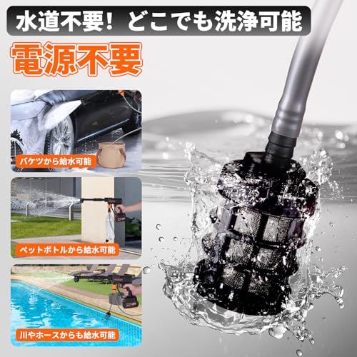 ハンディタイプ高圧洗車機 バッテリー