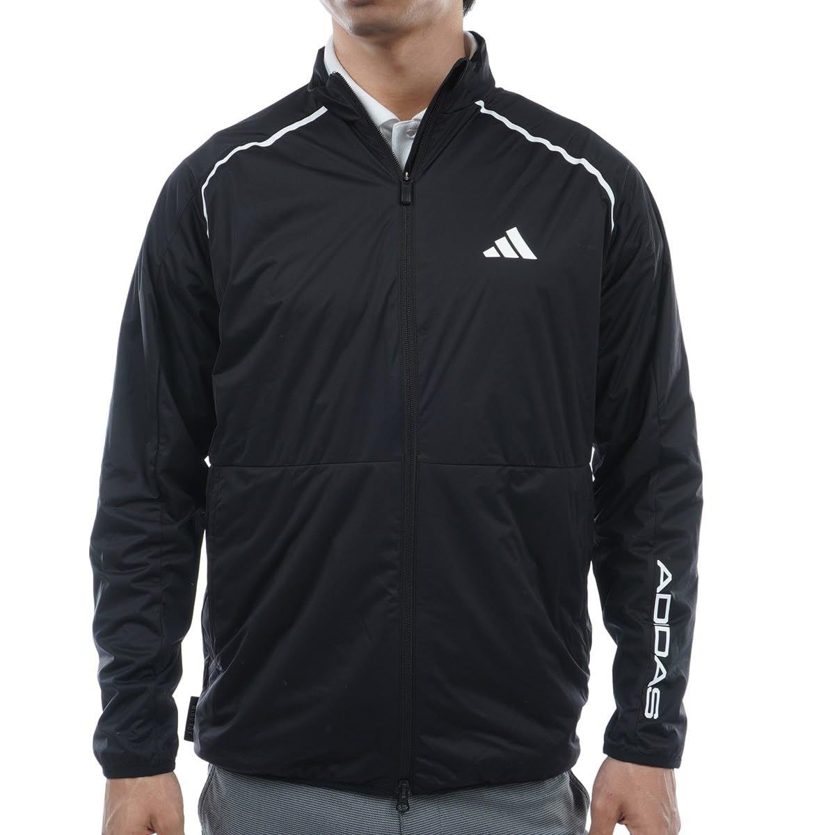 アディダスゴルフ ゴルフジャケット WIND.RDY 防風 撥水 ストレッチジャケット メンズ ブラック