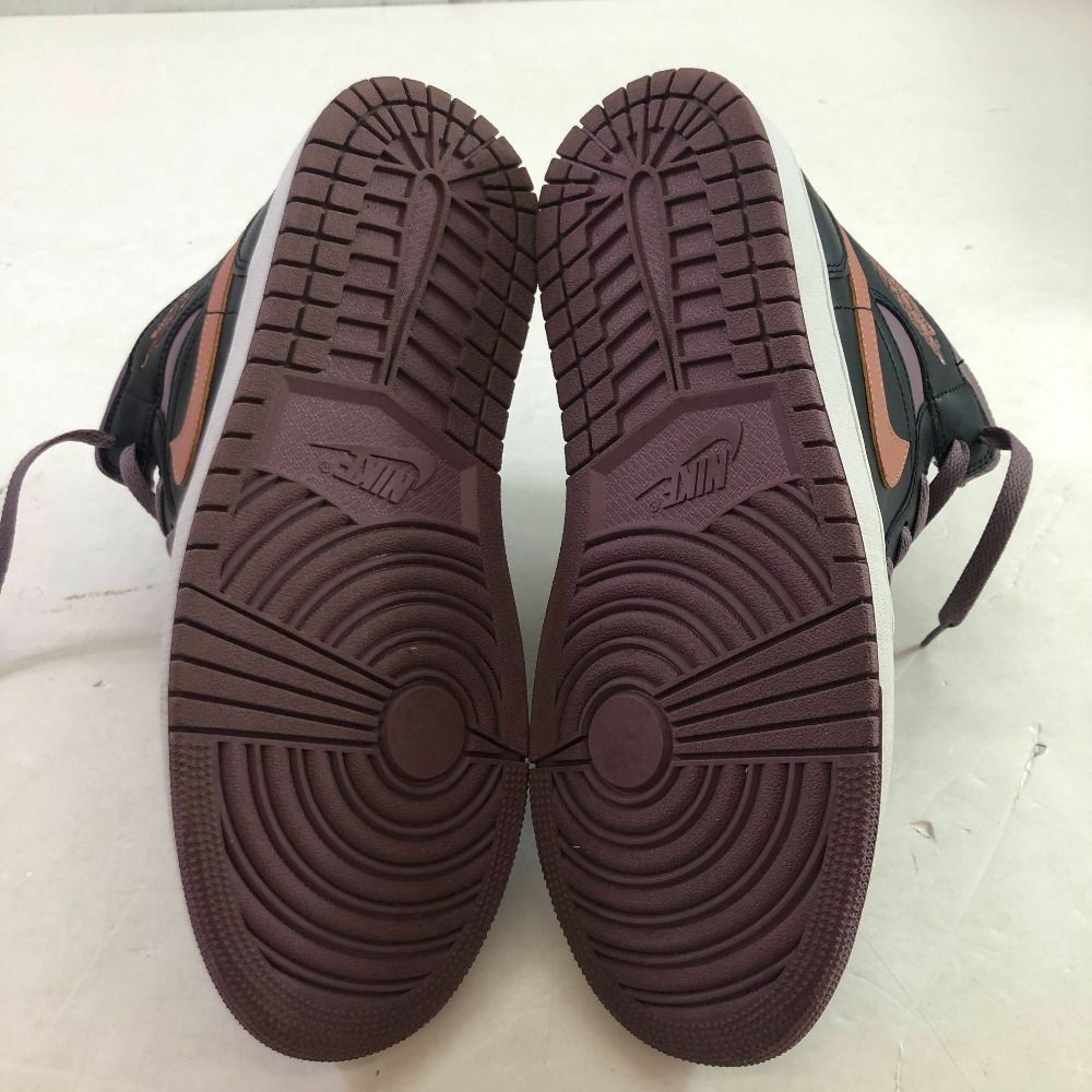  04 w 5767∞ NIKE AIR JORDAN 1 MID SE ナイキ エアジョーダン1 ミッド FB 9911-008 ブラック|スカイJモーブ|スカイJオレンジ 27 cm スニーカー スニーカー 靴