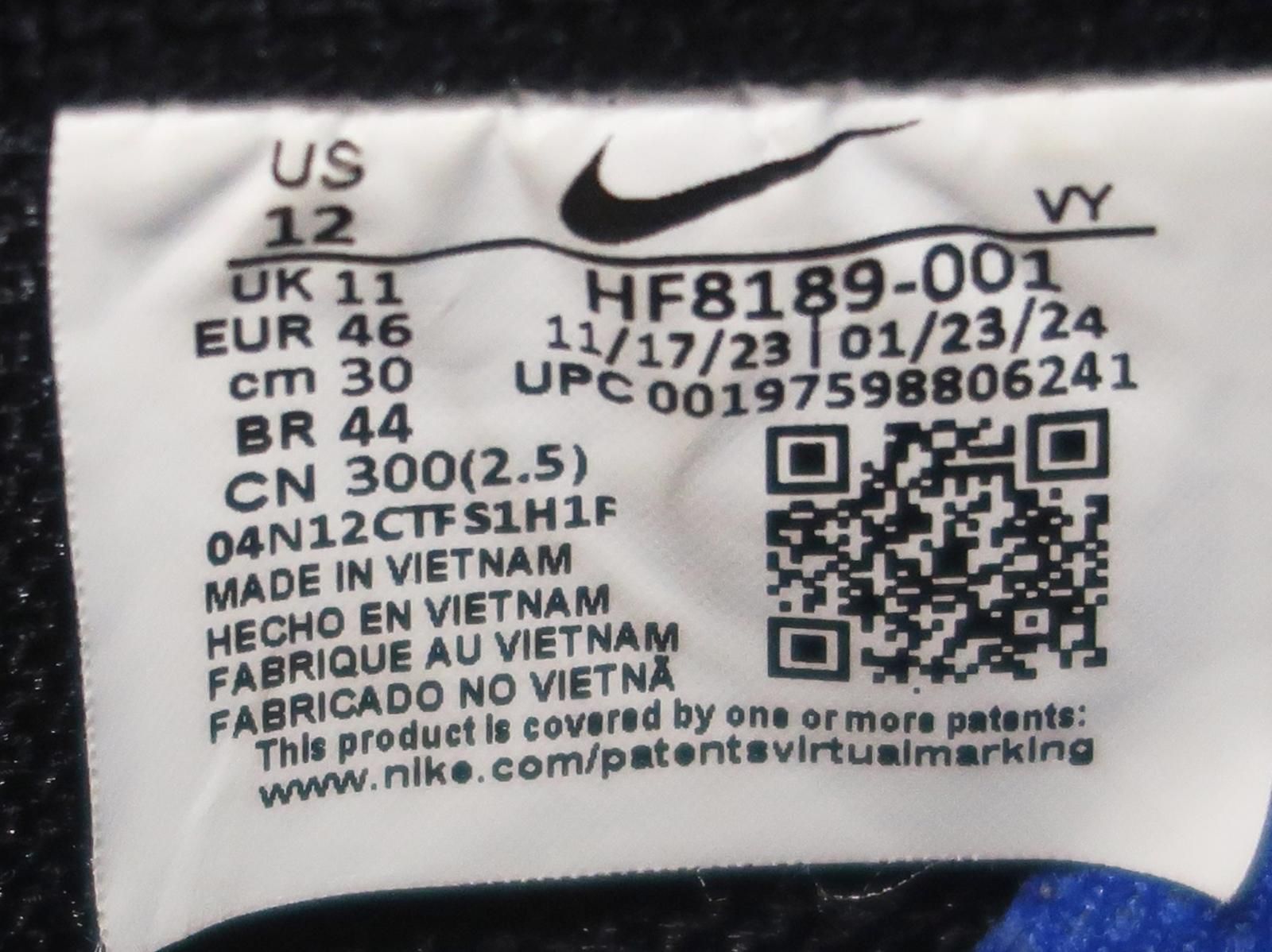  3061 NIKE ナイキ AIR FORCE 1 SP エア フォース HF 8189-001 スニーカー 30㎝ スニーカー 靴