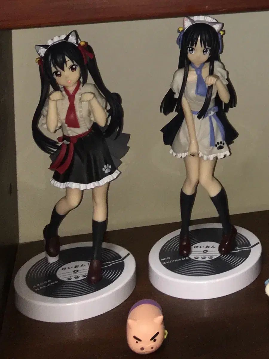 けいおん 秋山 澪 - 梓 냥カフェ メイド服 フィギュア セット