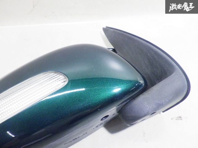 【動作OK！】ダイハツ純正 L650S ミラジーノ ドアミラー サイドミラー 7ピン ウインカー付 右 右側 運転席側 グリーン系 ICHIKOH 8302