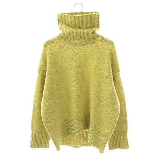 ギャルリーヴィー GALERIE VIE トゥモローランド ファインウール ハイネックプルオーバー ニット セーター 長袖 S イエローグリーン /NR ■OS ■SH