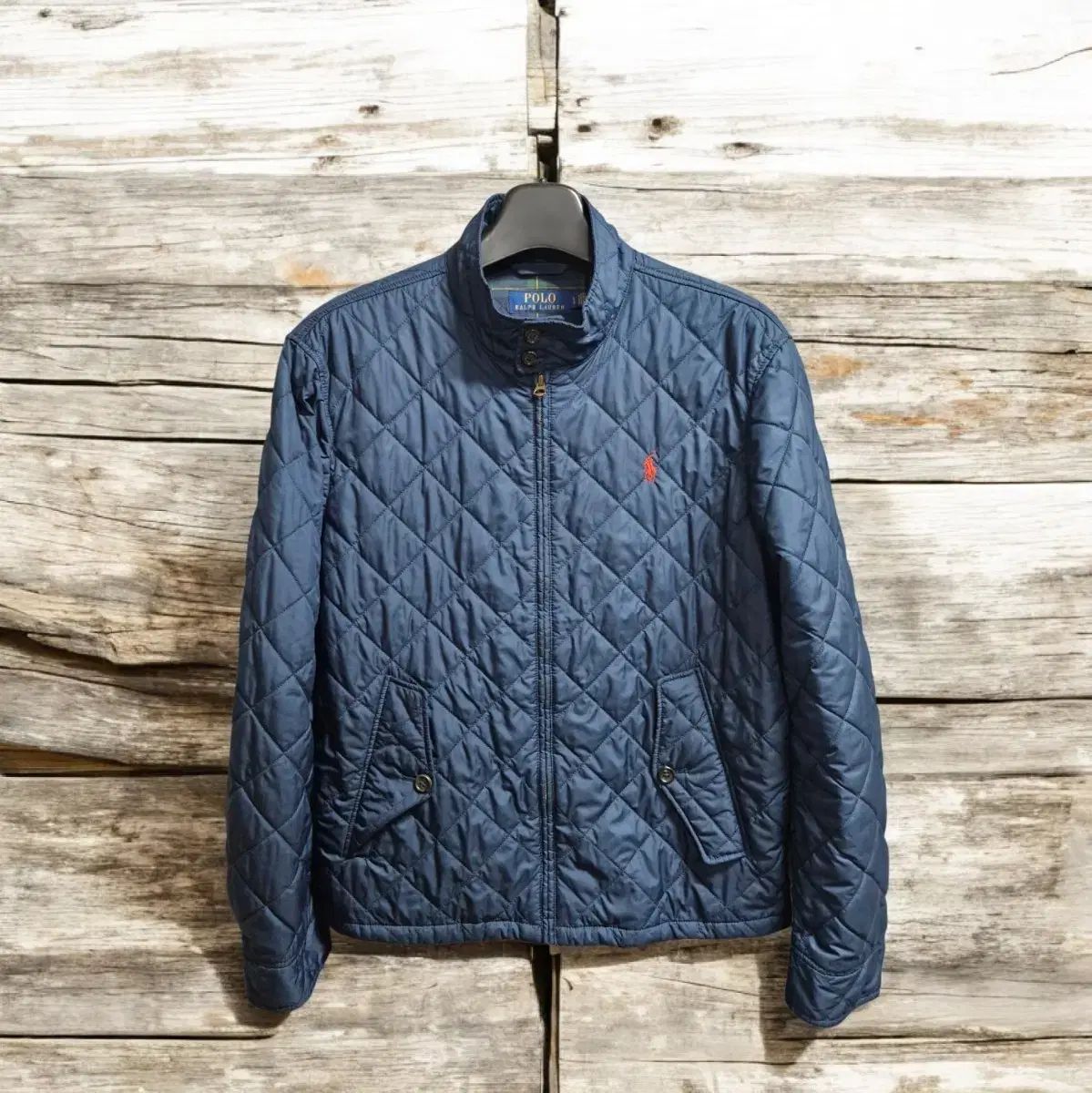 ポロラルフローレン ネイビー キルティング ジャケット L