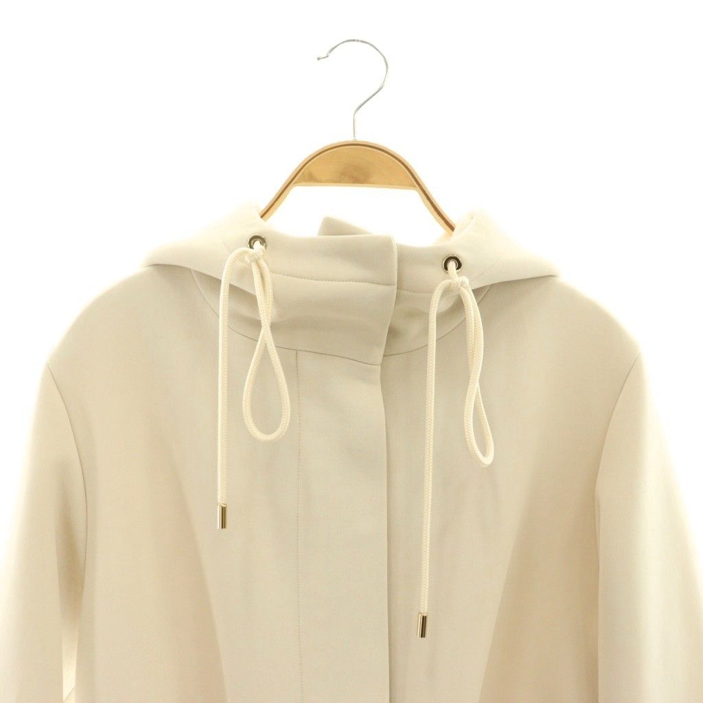 PINKY&DIANNE ダンボールニット フーディブルゾン ホワイト 38 M ピンキー&ダイアン ピンダイ PINKY&DIANNE ダンボールニットフーディー