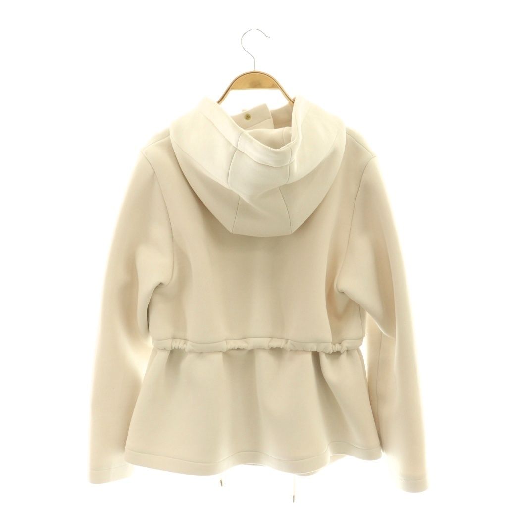 PINKY&DIANNE ダンボールニット フーディブルゾン ホワイト 38 M ピンキー&ダイアン ピンダイ PINKY&DIANNE ダンボールニットフーディー