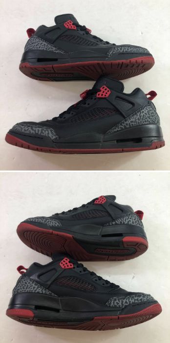  04 w 5768∞ NIKE JORDAN SPIZIKE LOW ナイキ ジョーダン スパイジーク ロー ブレッド FQ 1759-006 ブラック|ジムレッド-クールグレー 26 cm スニーカー スニーカー 靴