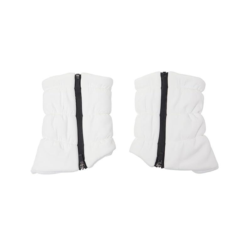 マンシングウェア レッグウォーマー ショート丈 中綿 保温 防寒 ファスナー ゴルフ レディース WH 00 ホワイト F