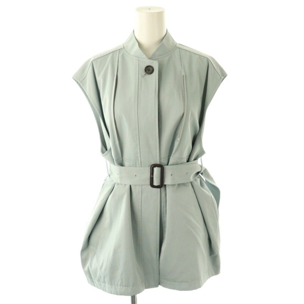 【中古】クラネ CLANE 23SS 3WAY アレンジジャケット ノースリーブ ショート丈 1 ブルー /AB ■OS レディース クラネ CLANE 23SS 3WAY アレンジジャケット ノースリーブ ショート丈