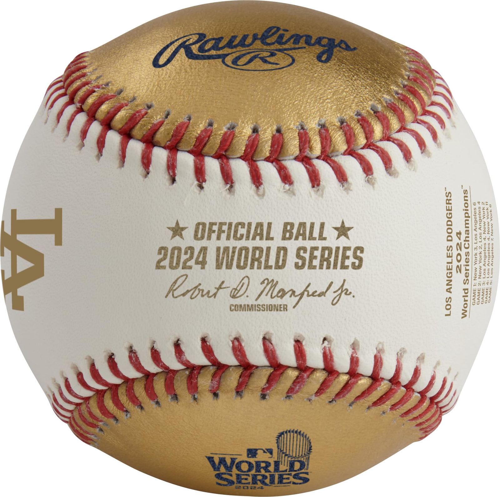 Rawlings ローリングス 野球 MLB 記念ボール - -R 2025ワールドシリーズ チャンピオンボール キューブ 2025 GOLD WORLD SERIES CHAMPIONS BASEBALL