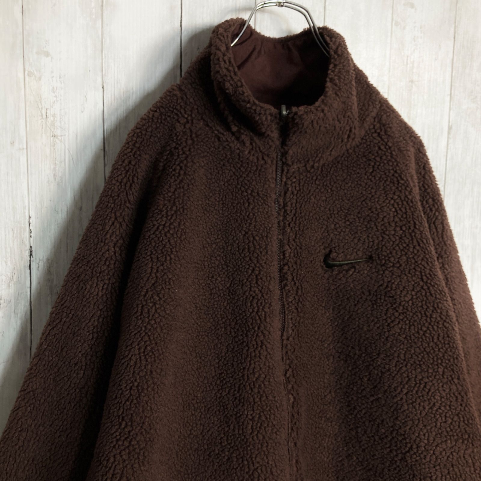 ナイキ NIKE ブラウン ボア リバーシブルジャケット 1222