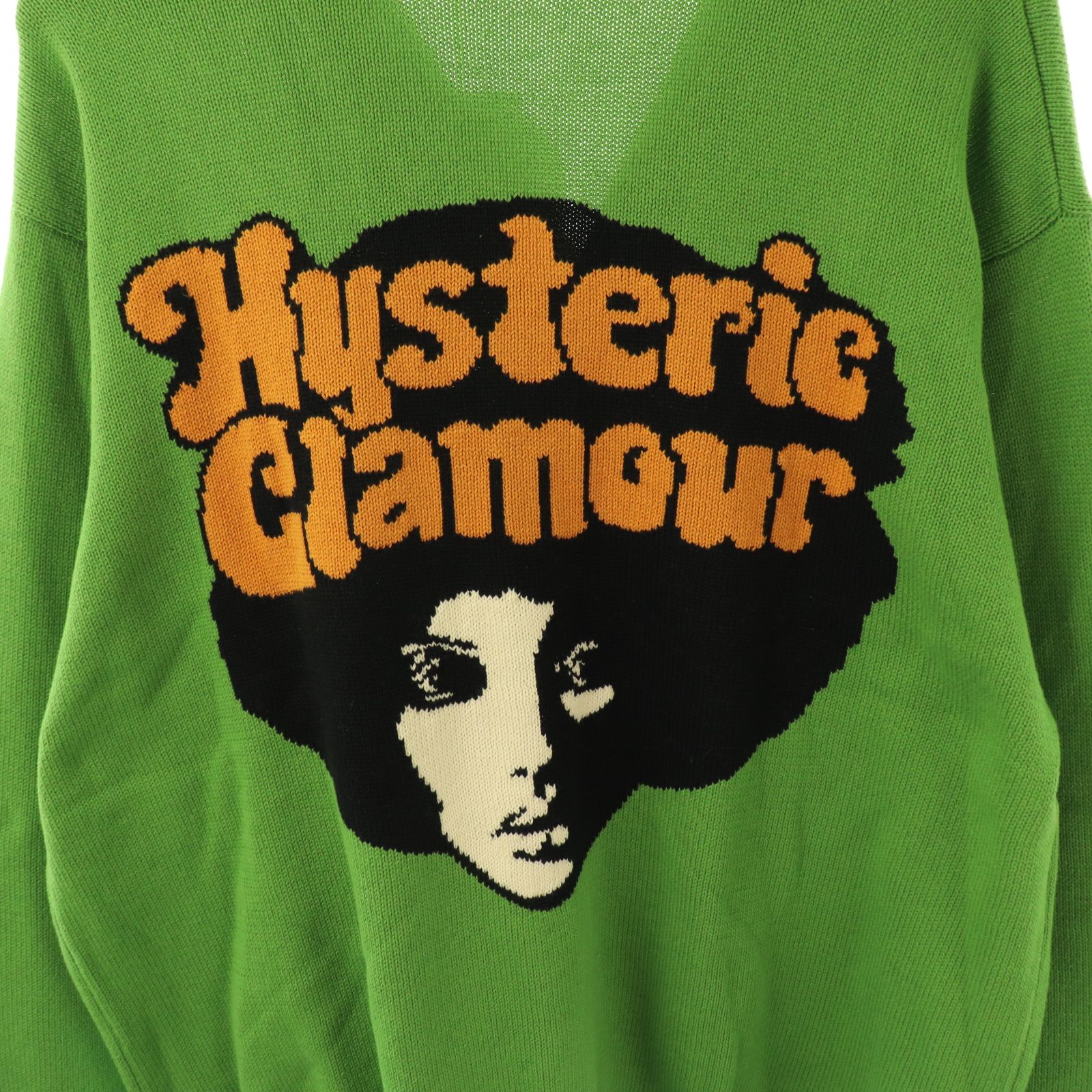 ヒステリックグラマー⬛︎AFRO GIRL編込 カーディガン⬛︎アフロ⬛︎XL ヒステリックグラマー⬛︎AFRO GIRL編込 カーディガン⬛︎アフロ⬛︎XL