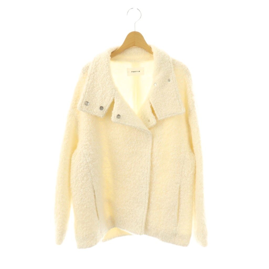 フレイアイディー FRAY I.D 24AW ウールモヘアブークレミドルコート 0