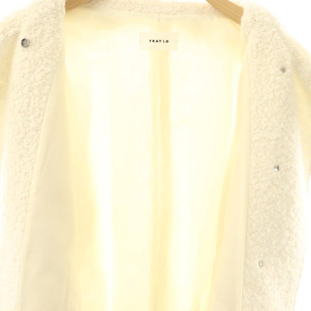フレイアイディー FRAY I.D 24AW ウールモヘアブークレミドルコート 0