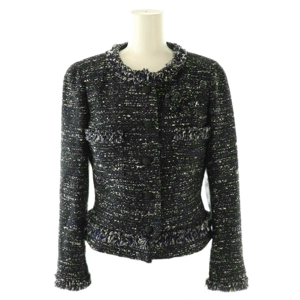 Rene ジャケット　ツイード　36size 美品 Rene ジャケット ツイード 36size 美品 Rene ルネ TISSUE ツイード