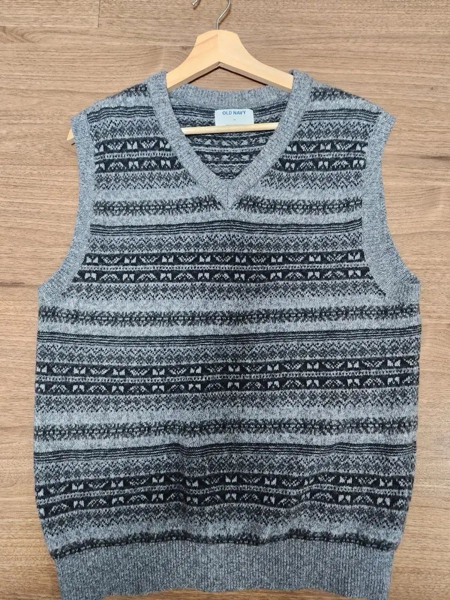 オールドネイビ フェアアイル ベスト M