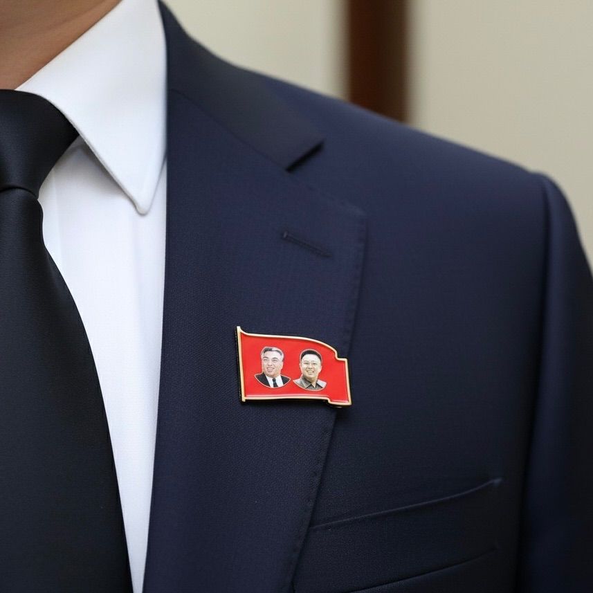 北朝鮮　金日成 ピンバッジ 6個セット Amazon.co.jp: 北朝鮮 ピン バッチ バッジ 金正日 キム・ジョンイル 金