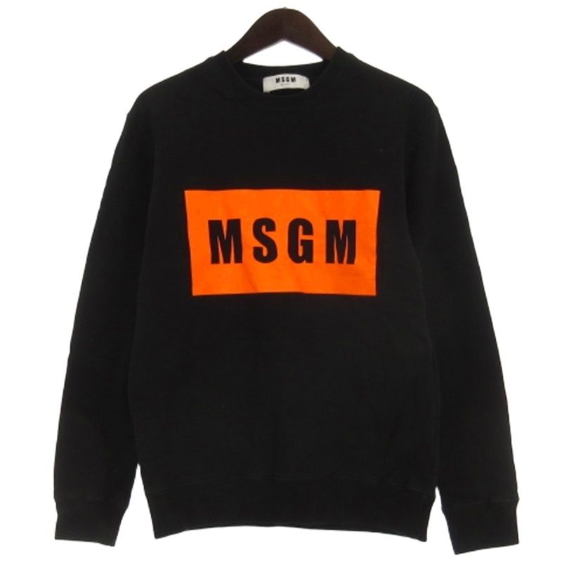 エムエスジーエム MSGM ロゴ トレーナー スウェットプルオーバー 裏