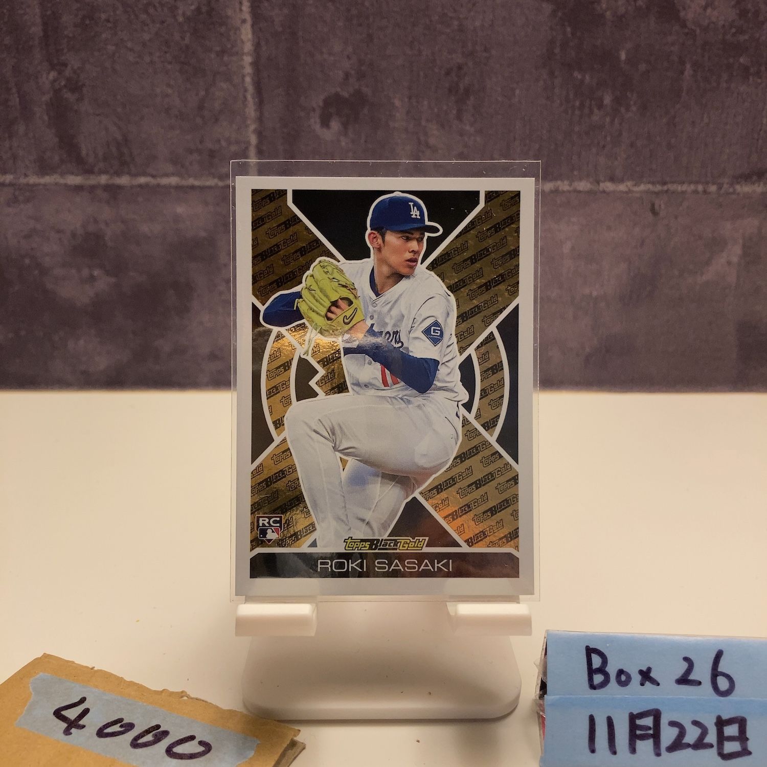 2025 Topps Black Gold 佐々木朗希 Roki Sasaki ロサンゼルス