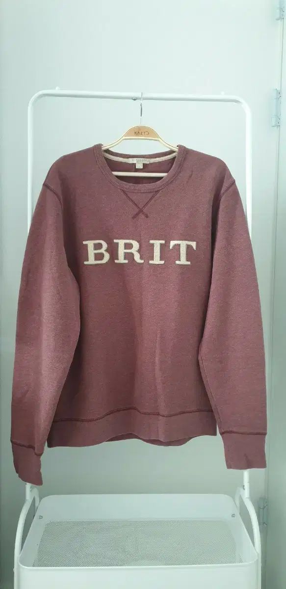 A GEORGE BRITT バーガンディ スウェット