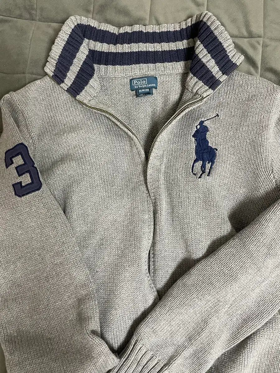 ポロ ビックポニー ニット ジップアップ