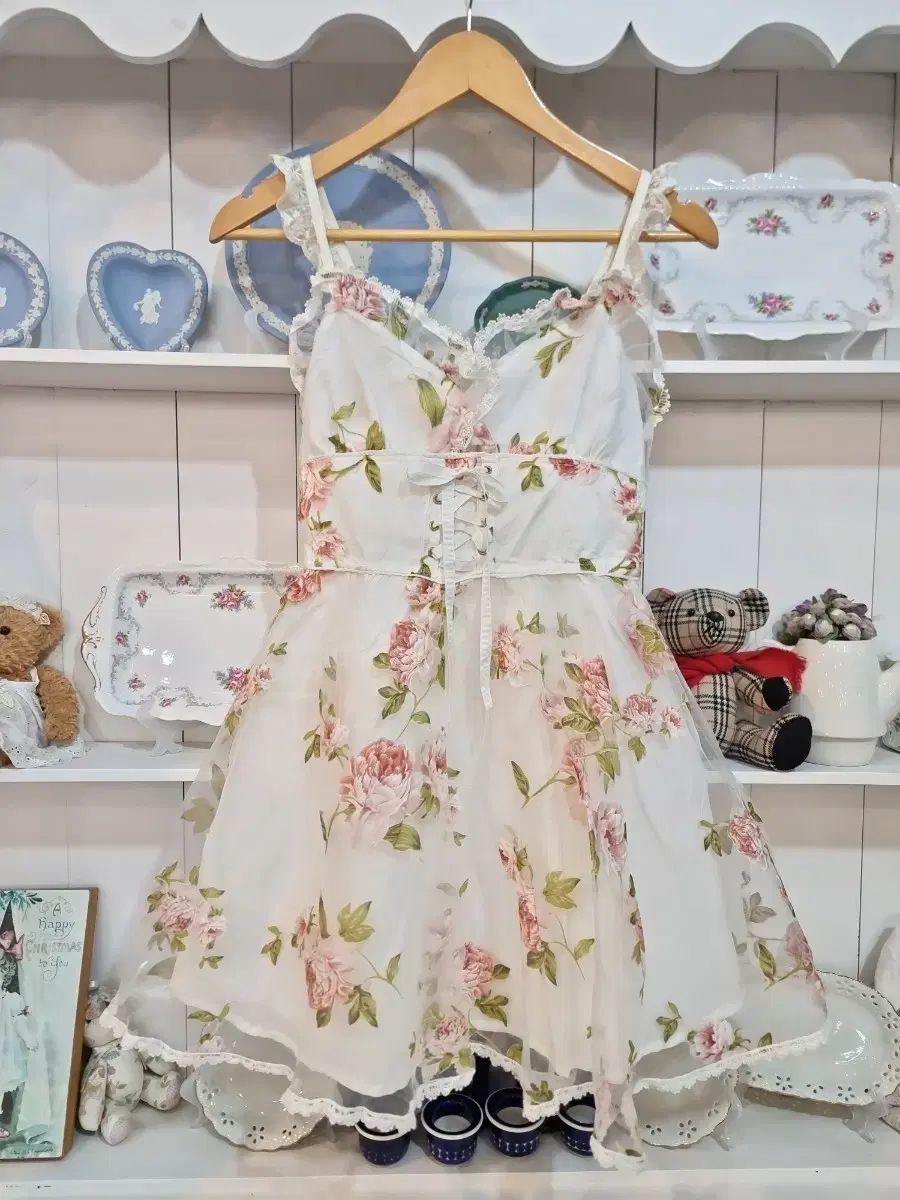 リズリサ(LIZ LISA) ローズ フラワー シフォン ワンピース - メルカリ