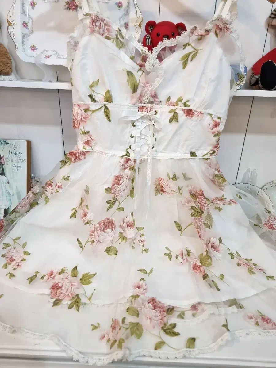 リズリサ(LIZ LISA) ローズ フラワー シフォン ワンピース - メルカリ