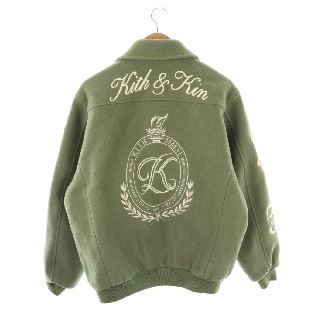 キス KITH MANTECO Varsity Jacket ボンバージャケット ブルゾン 刺繍