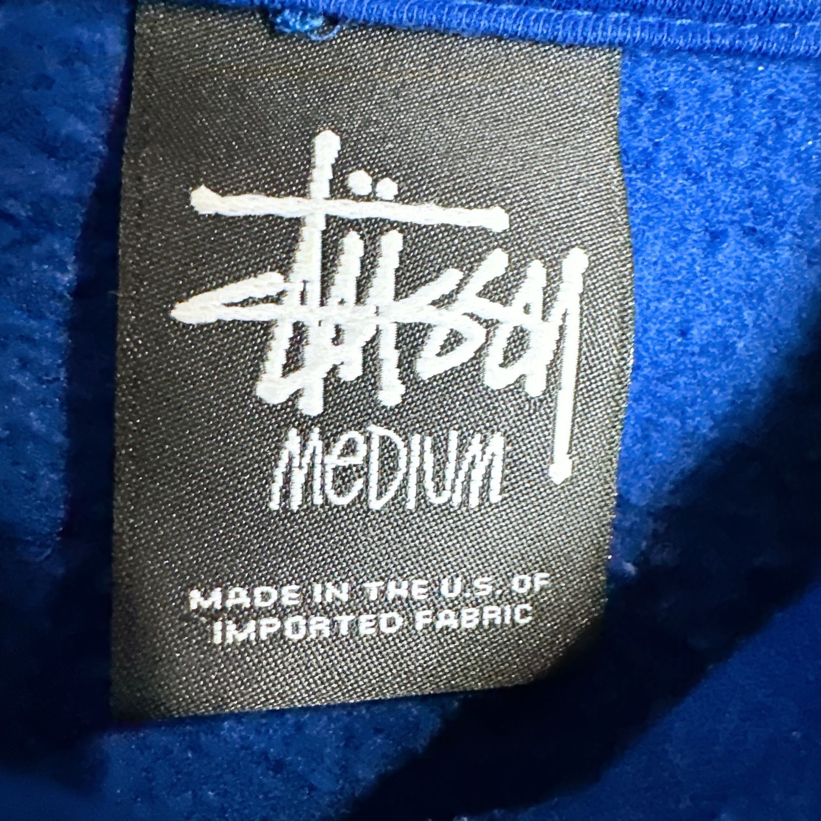 STUSSY ステューシー INTL TRIBE パーカー M ブルー 青 プルオーバー 