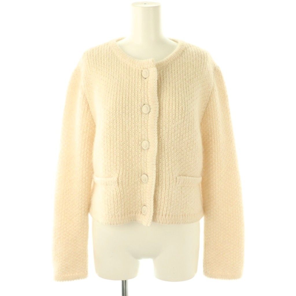 【中古】フォクシー FOXEY 44186 24AW Knit Cardigan Prelude カーディガン 38 白 ホワイト /AB ■OS レディース フォクシー FOXEY 44186 24AW Knit Cardigan Prelude カーディガン 38
