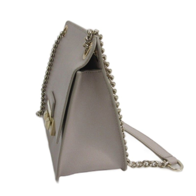 フルラ FURLA チェーン ショルダー バッグ ハンド 2WAY ベージュ